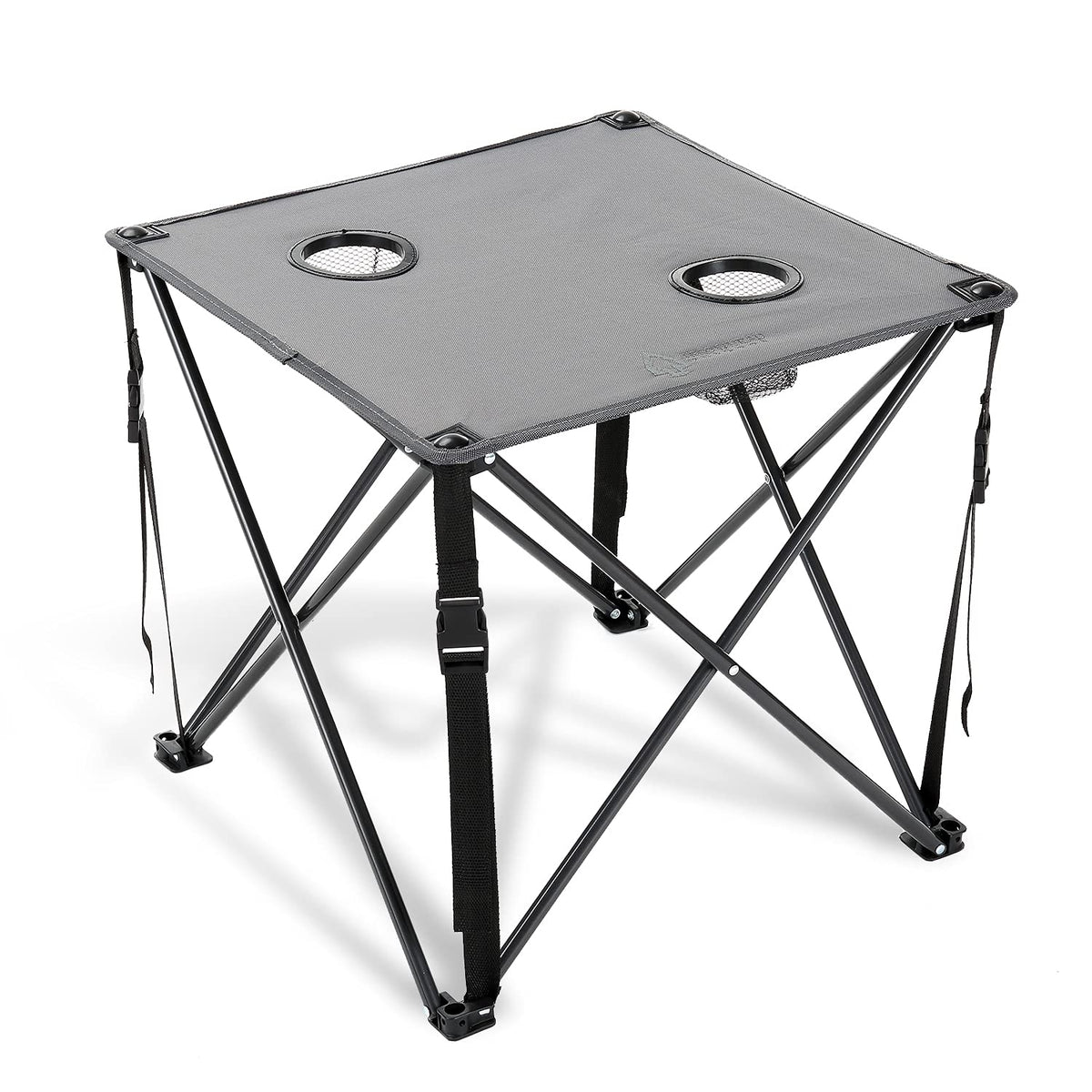 ARROWHEAD OUTDOOR 26in folding table top view for compact outdoor dining