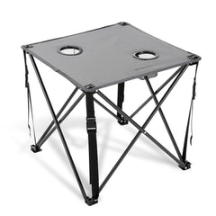 ARROWHEAD OUTDOOR 26in folding table top view for compact outdoor dining