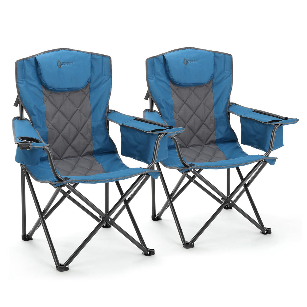 ARROWHEAD OUTDOOR 2-pack deluxe quad chair with headrest for all-day outdoor comfort