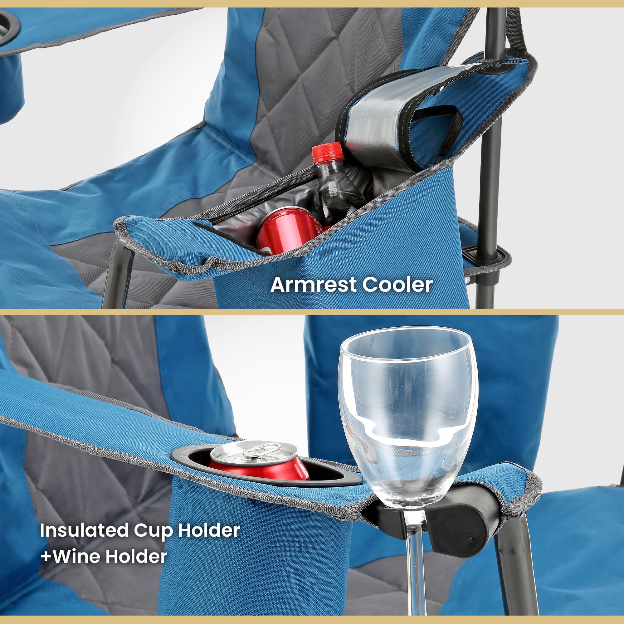 ARROWHEAD OUTDOOR insulated cup holders maintain beverage temperature