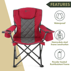 Arrowhead Outdoor insulated cup holders maintain beverage temperature within reach