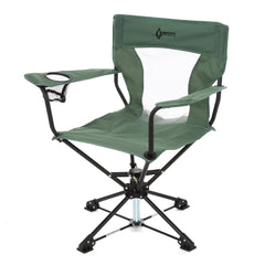 ARROWHEAD OUTDOOR 360° swivel chair demonstrates silent articulation for stealth hunting.