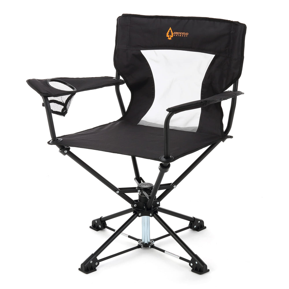 Arrowhead Outdoor 360 swivel hunting chair enabling silent, stealthy movement