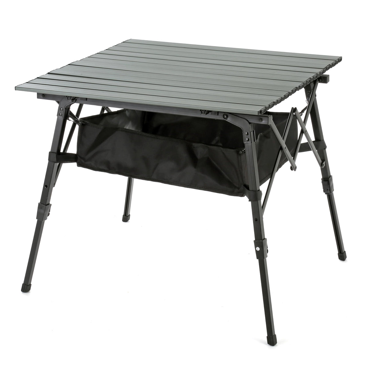 ARROWHEAD OUTDOOR 39-inch folding camp table ready for outdoor dining and prep.