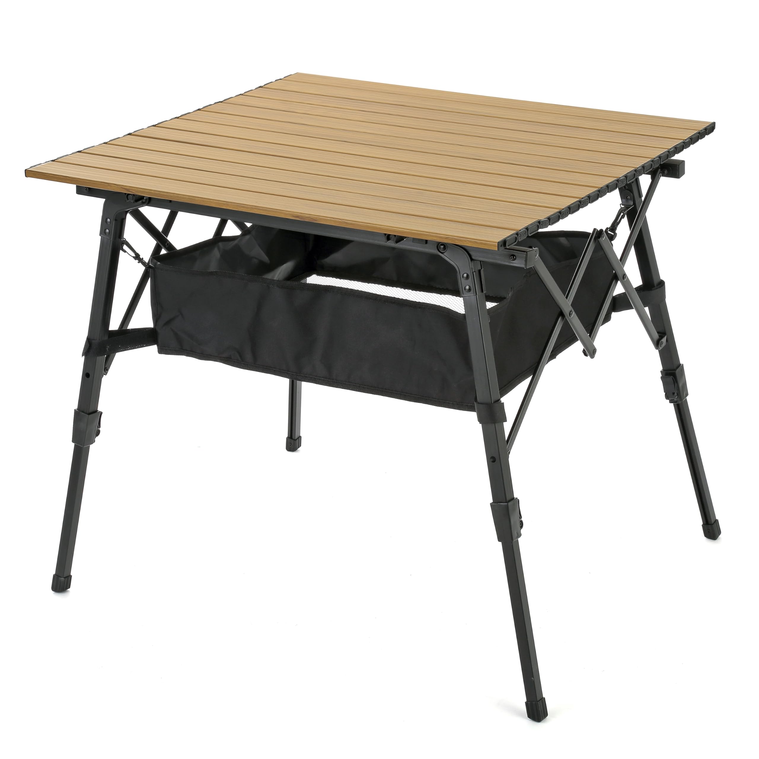 ARROWHEAD OUTDOOR 39in folding table extended height for versatile outdoor dining.