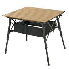 ARROWHEAD OUTDOOR 39in folding table extended height for versatile outdoor dining.