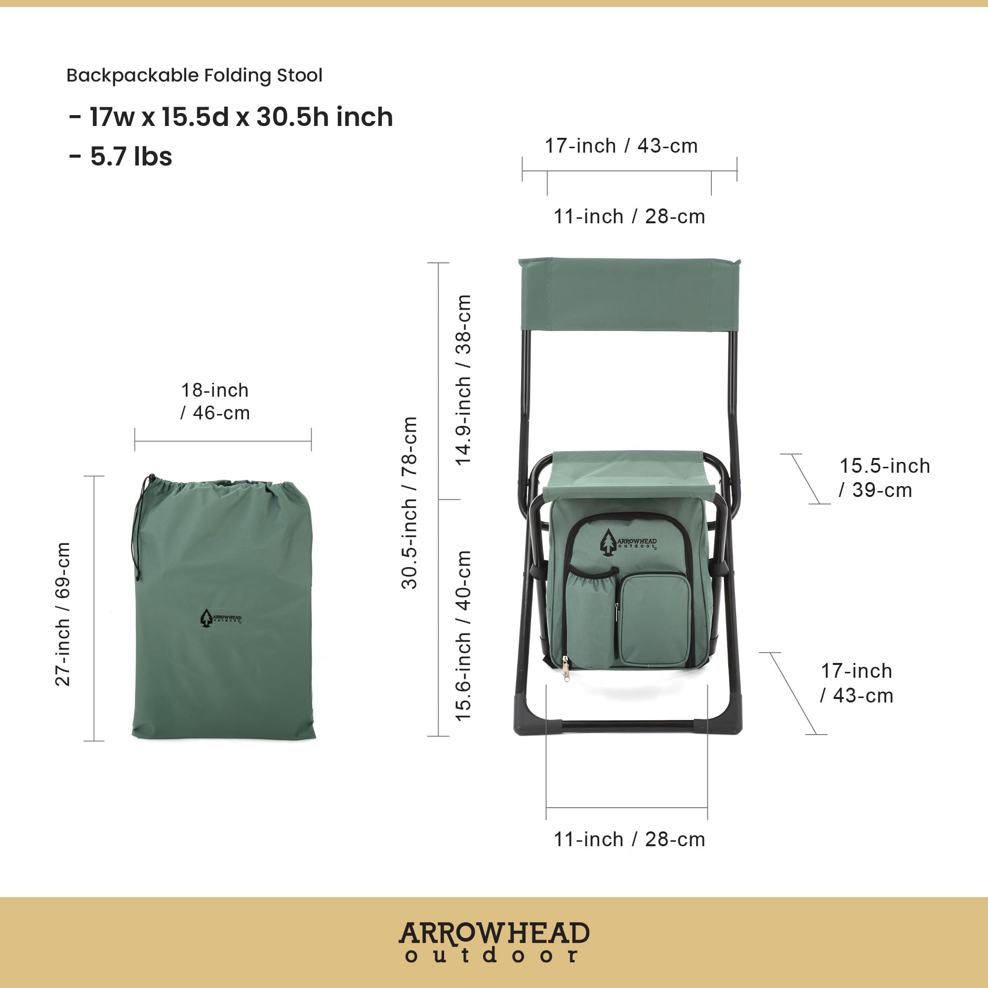 Arrowhead Outdoor insulated cooler: keeps snacks and drinks cool on trails