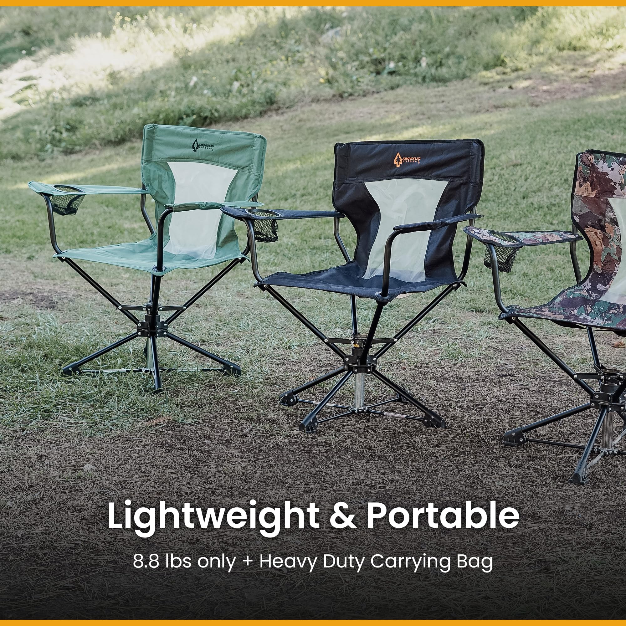 ARROWHEAD OUTDOOR rugged 600D canvas withstands rough outdoor conditions.
