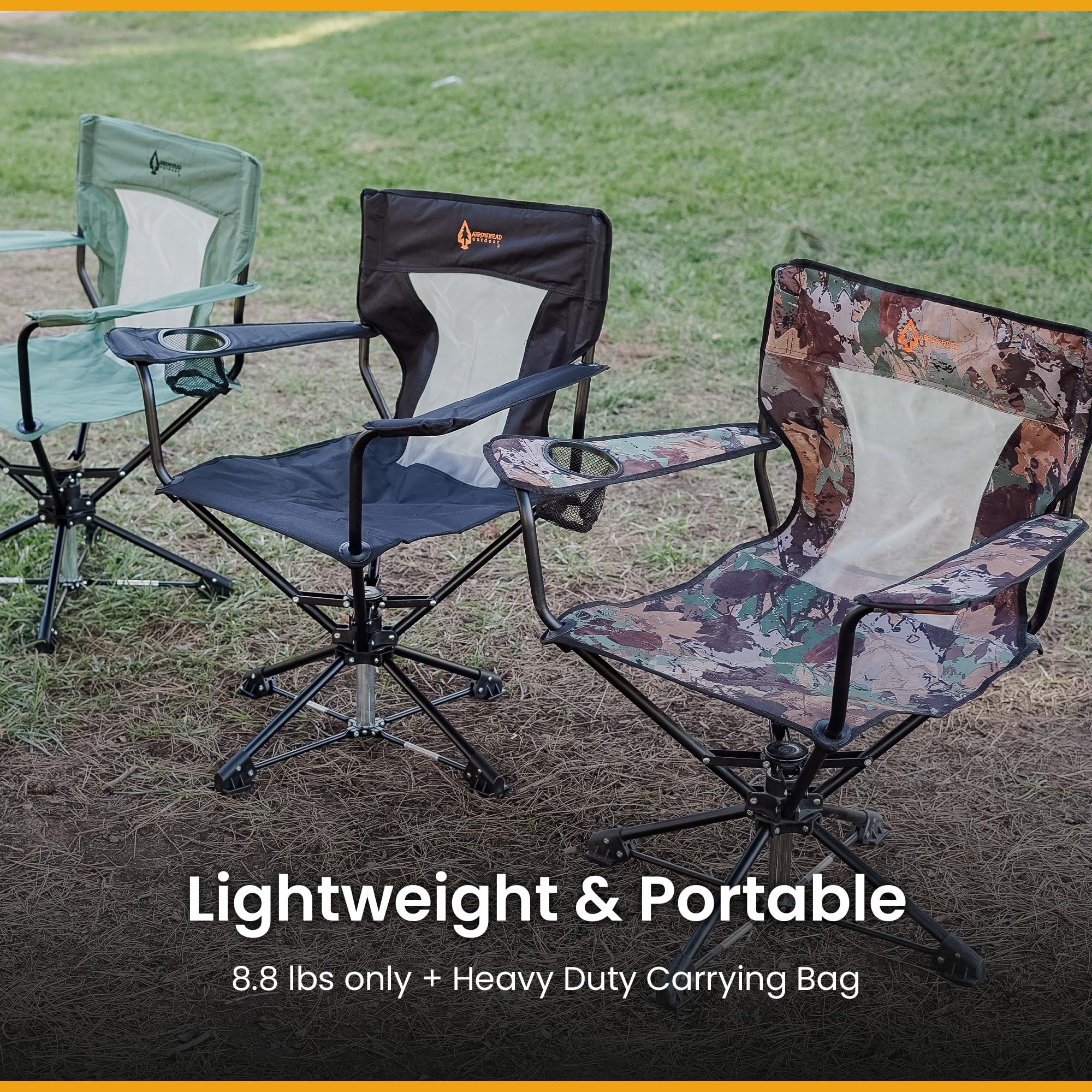 Arrowhead Outdoor high-grade 600D canvas for durable seating
