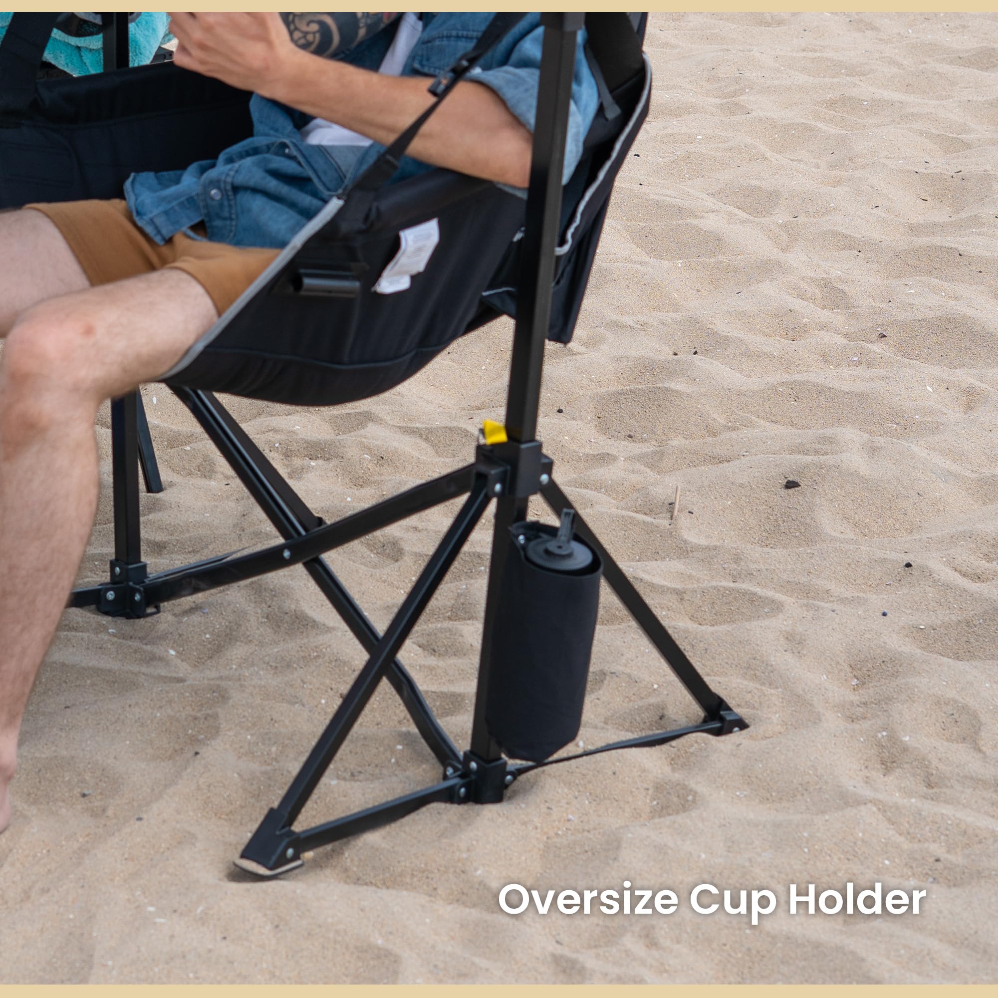 Versatile use at camping, beach, and tailgating with Arrowhead Outdoor chair
