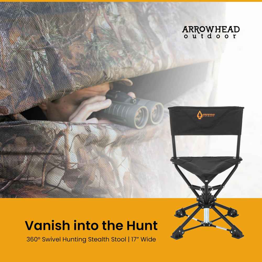 ARROWHEAD OUTDOOR carry bag with sling for easy blind-to-blind transport.