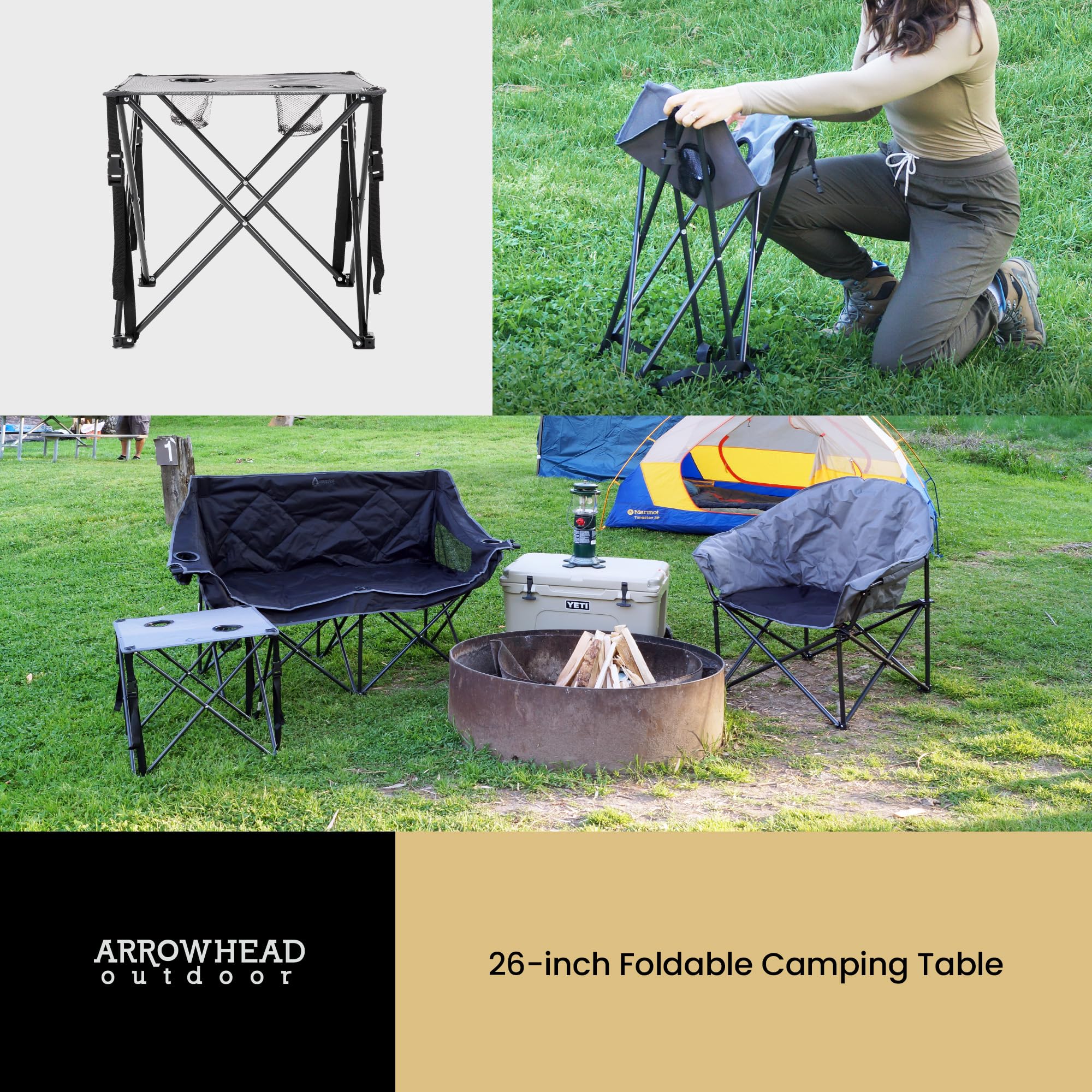 ARROWHEAD OUTDOOR carrying case included for easy transport