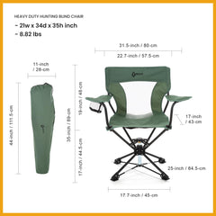 ARROWHEAD OUTDOOR comfort mesh fabric delivers breathable comfort for long sits.