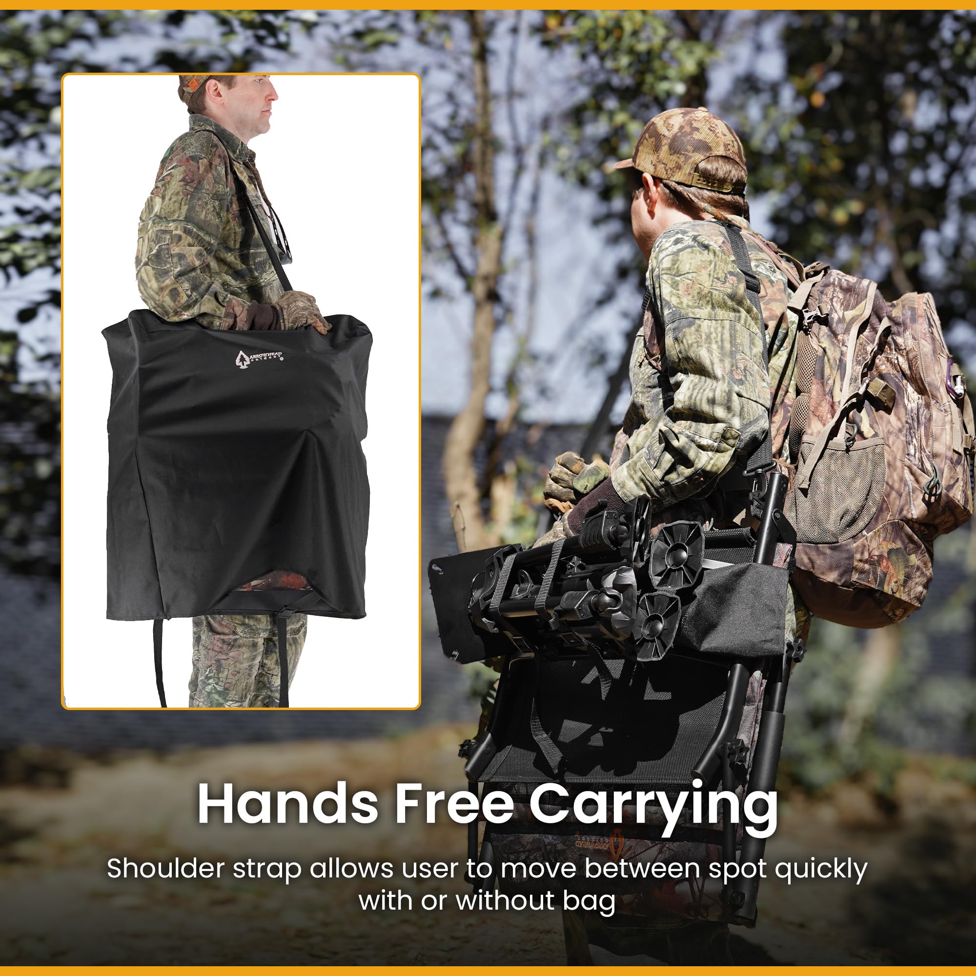 ARROWHEAD OUTDOOR comfort mesh fabric provides breathable airflow