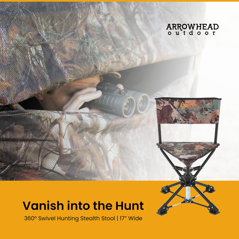 Arrowhead Outdoor compact design for easy blind-to-blind transport.