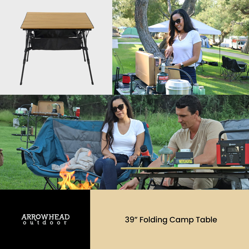 ARROWHEAD OUTDOOR compact design saves trunk space at campsites.