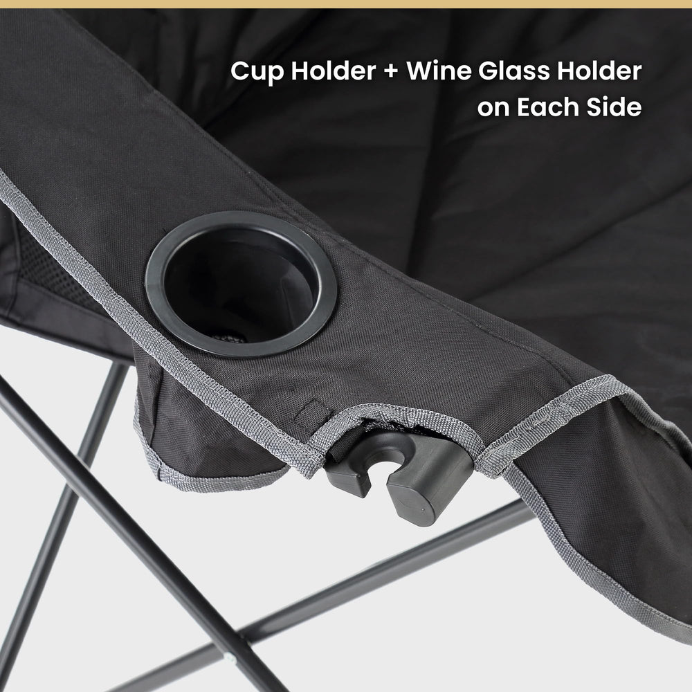Insulated cup holders help keep beverages chilled or warm during use