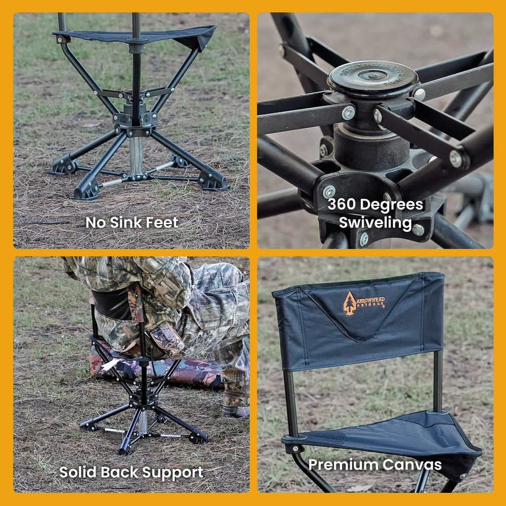 ARROWHEAD OUTDOOR heavy-duty steel frame for long-lasting durability.