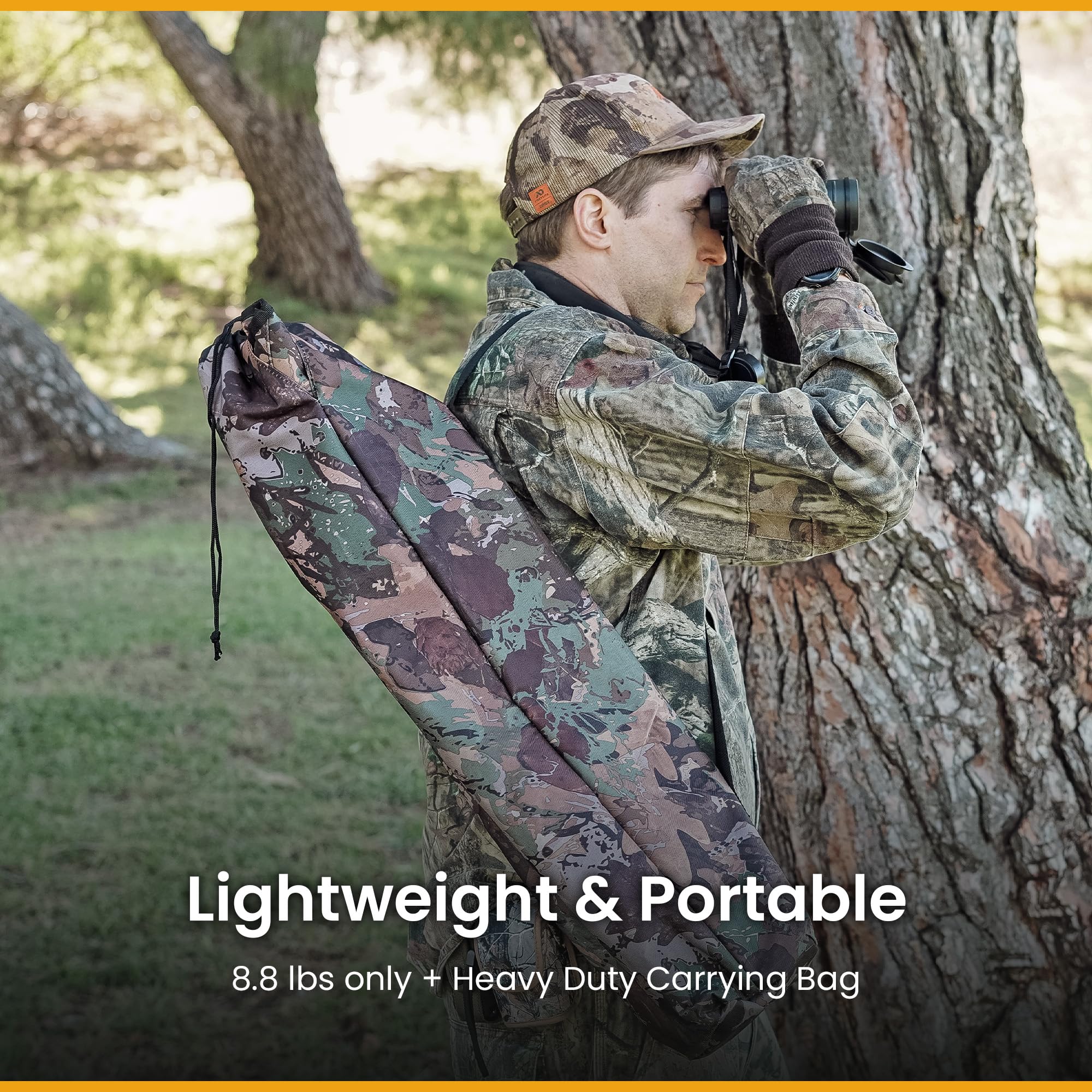 ARROWHEAD OUTDOOR heavy-duty steel frame for rugged field use.