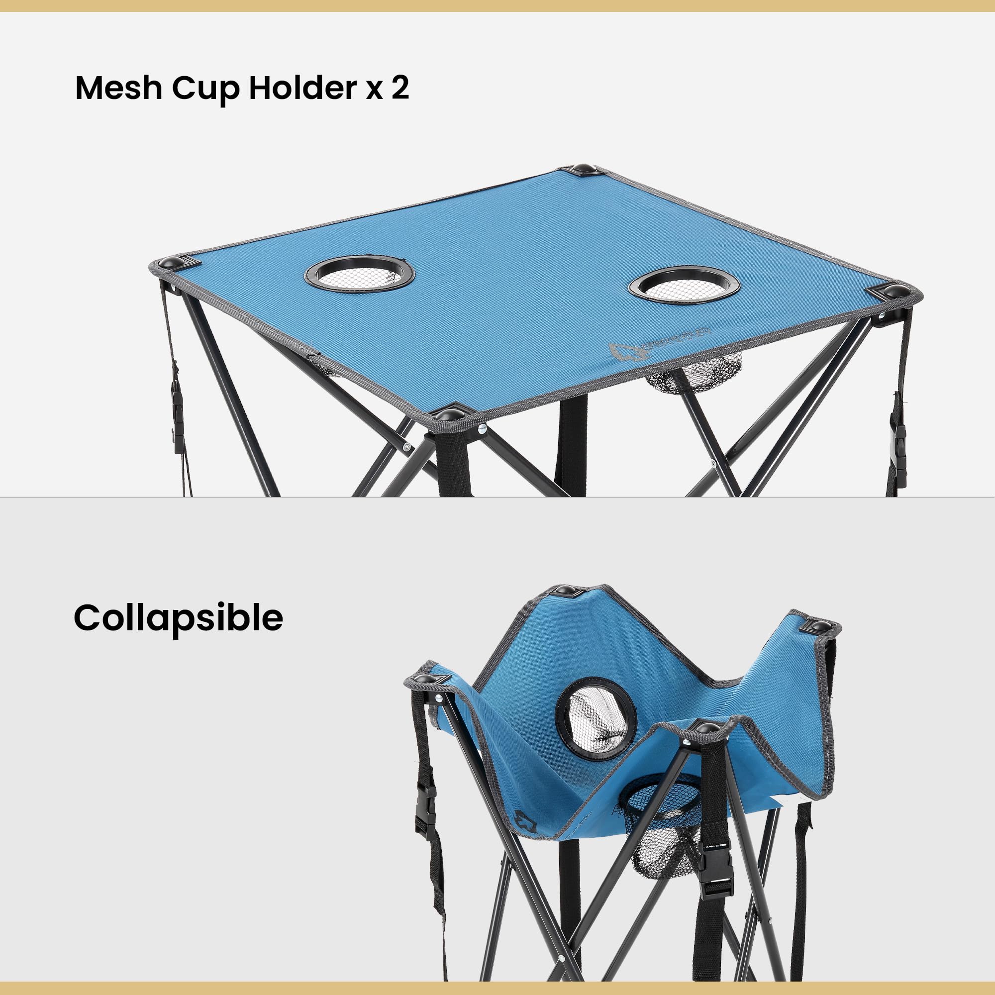 Arrowhead Outdoor instant setup folding table unfolding in seconds