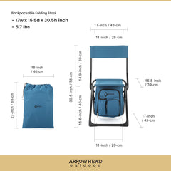 Arrowhead Outdoor insulated cooler compartment keeps drinks cold during camping