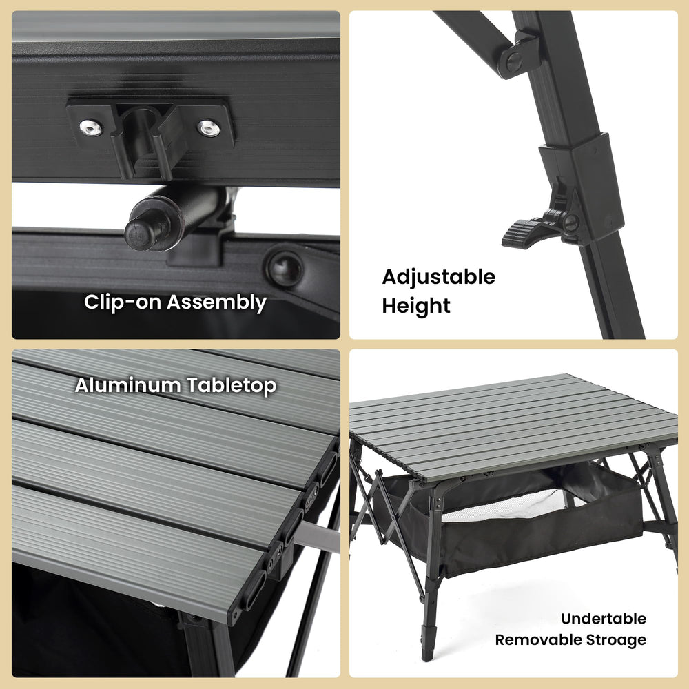 ARROWHEAD OUTDOOR lightweight aluminum construction suitable for rugged outdoor use.