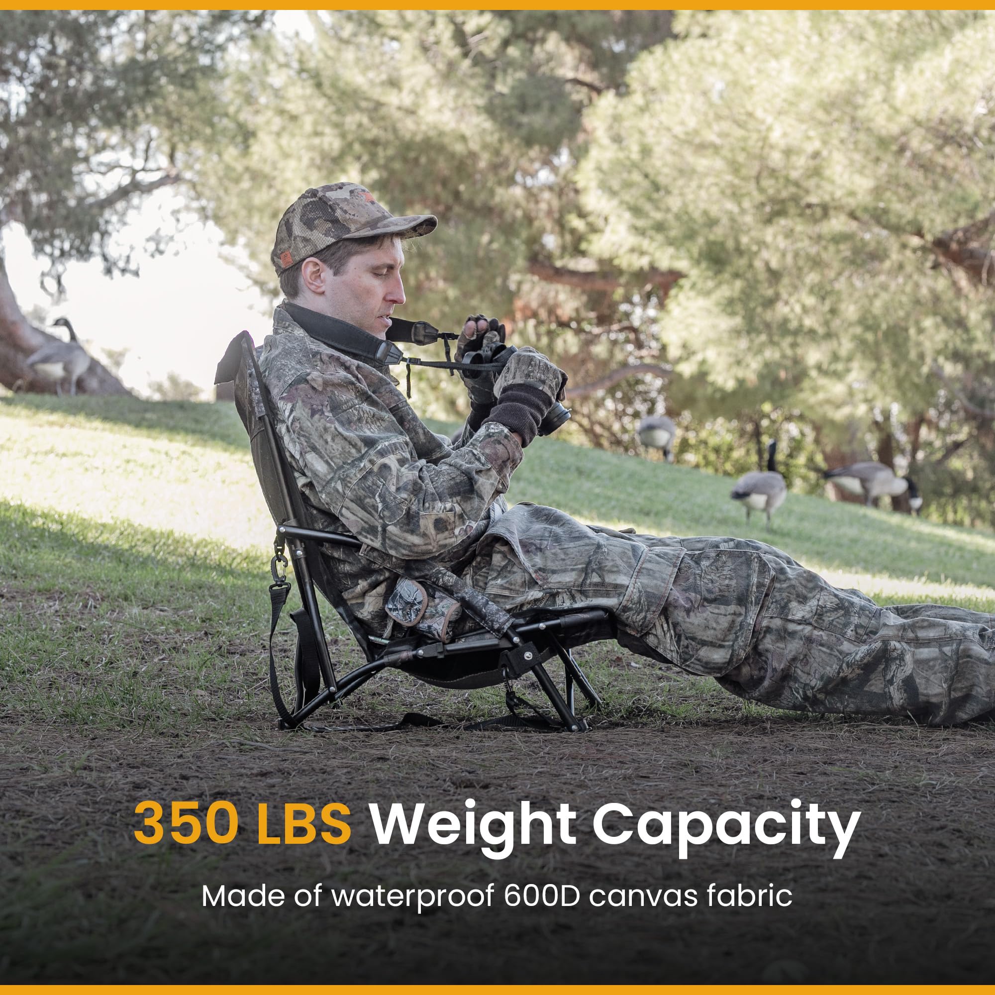 Arrowhead Outdoor low-profile design hides your position while observing targets