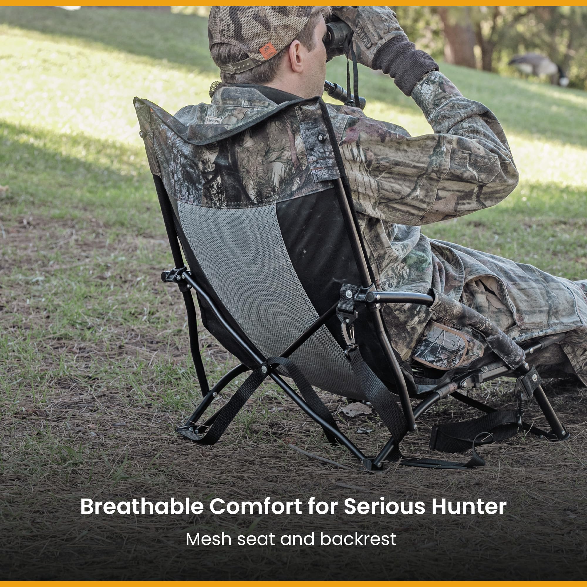 Arrowhead Outdoor breathable mesh seat keeps you cool in warm weather