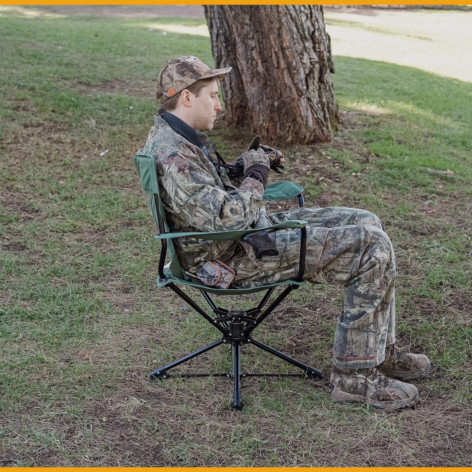 ARROWHEAD OUTDOOR no-sink feet stabilize on soft ground during blinds.