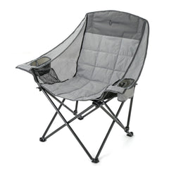 ARROWHEAD OUTDOOR oversized folding camp chair with padded seat for all-day comfort.