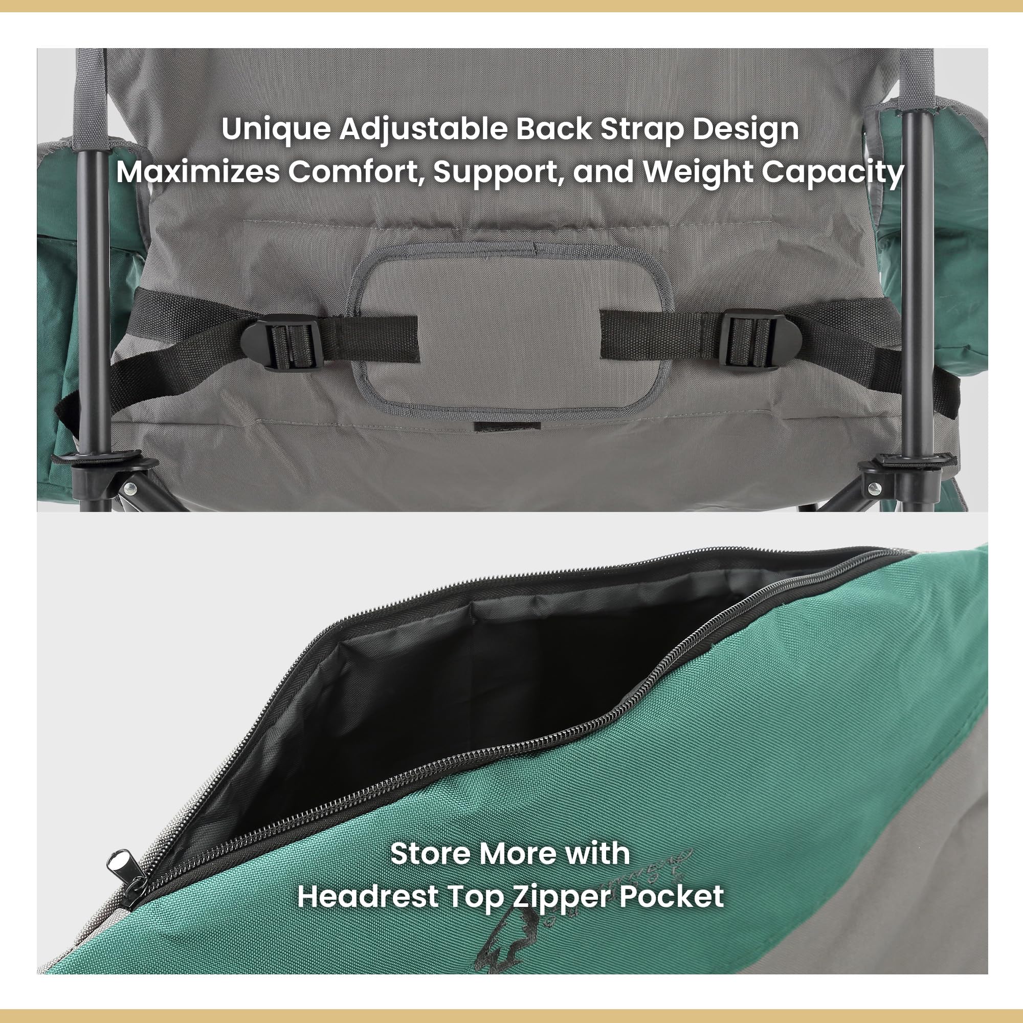 ARROWHEAD OUTDOOR chair folded-compact design for easy transport
