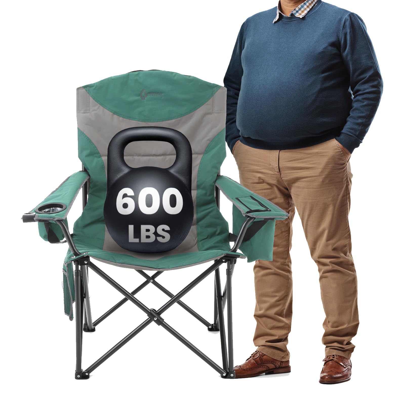 ARROWHEAD OUTDOOR oversized XXL chair front view for all-day comfort