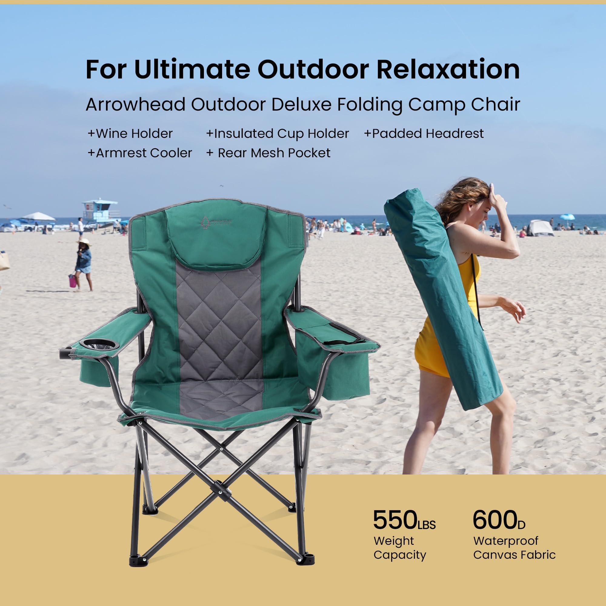 Arrowhead Outdoor insulated cup holders help maintain beverage temperature during adventures