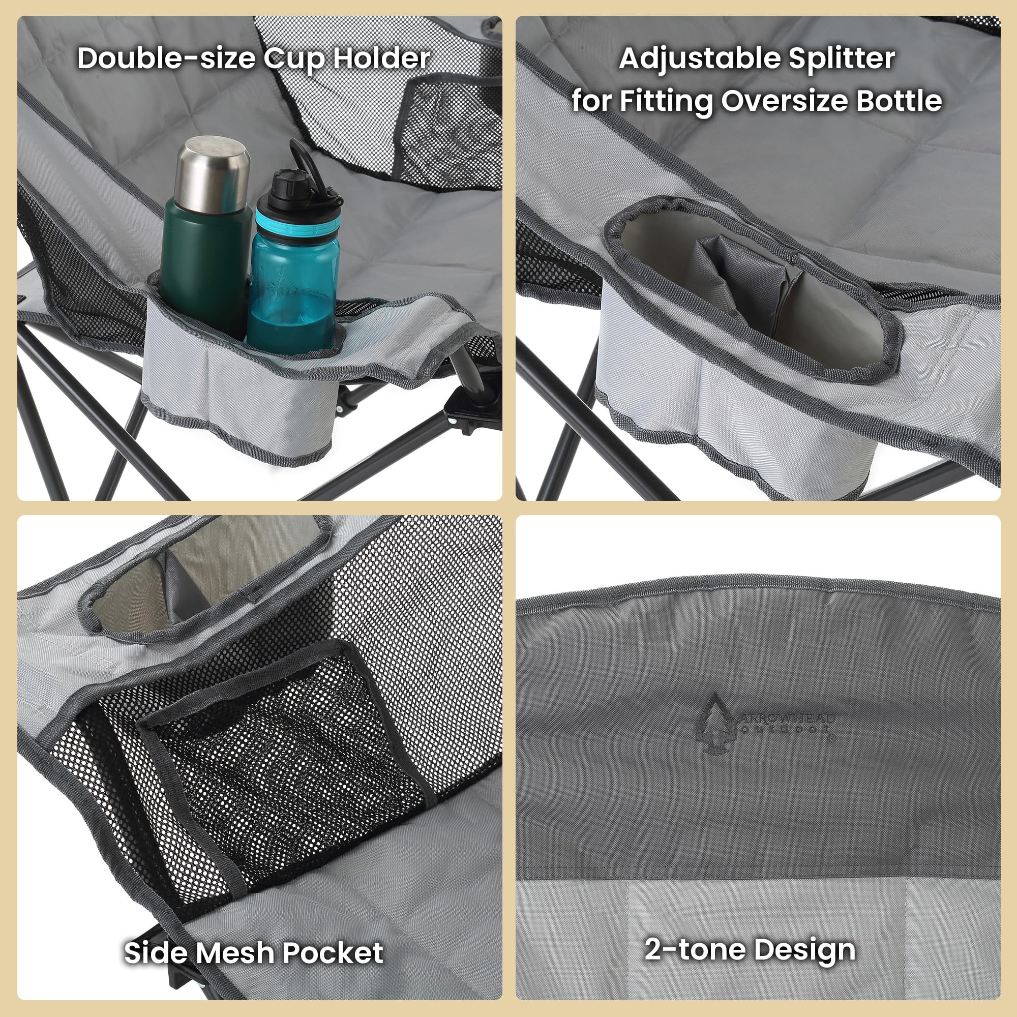 ARROWHEAD OUTDOOR rugged weather-resistant frame ready for outdoor use.