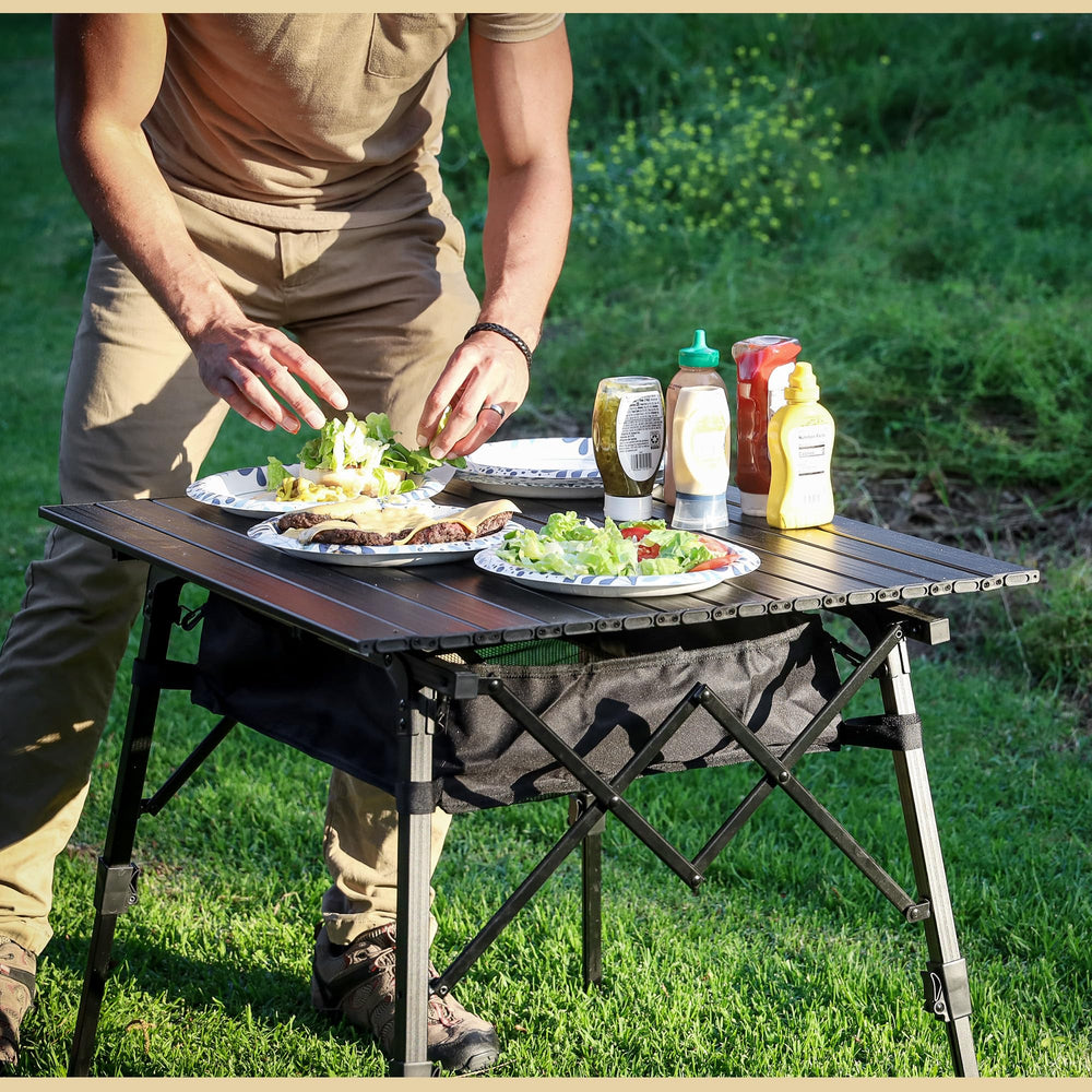 Arrowhead Outdoor rust-resistant aluminum construction resists weather during outdoor trips