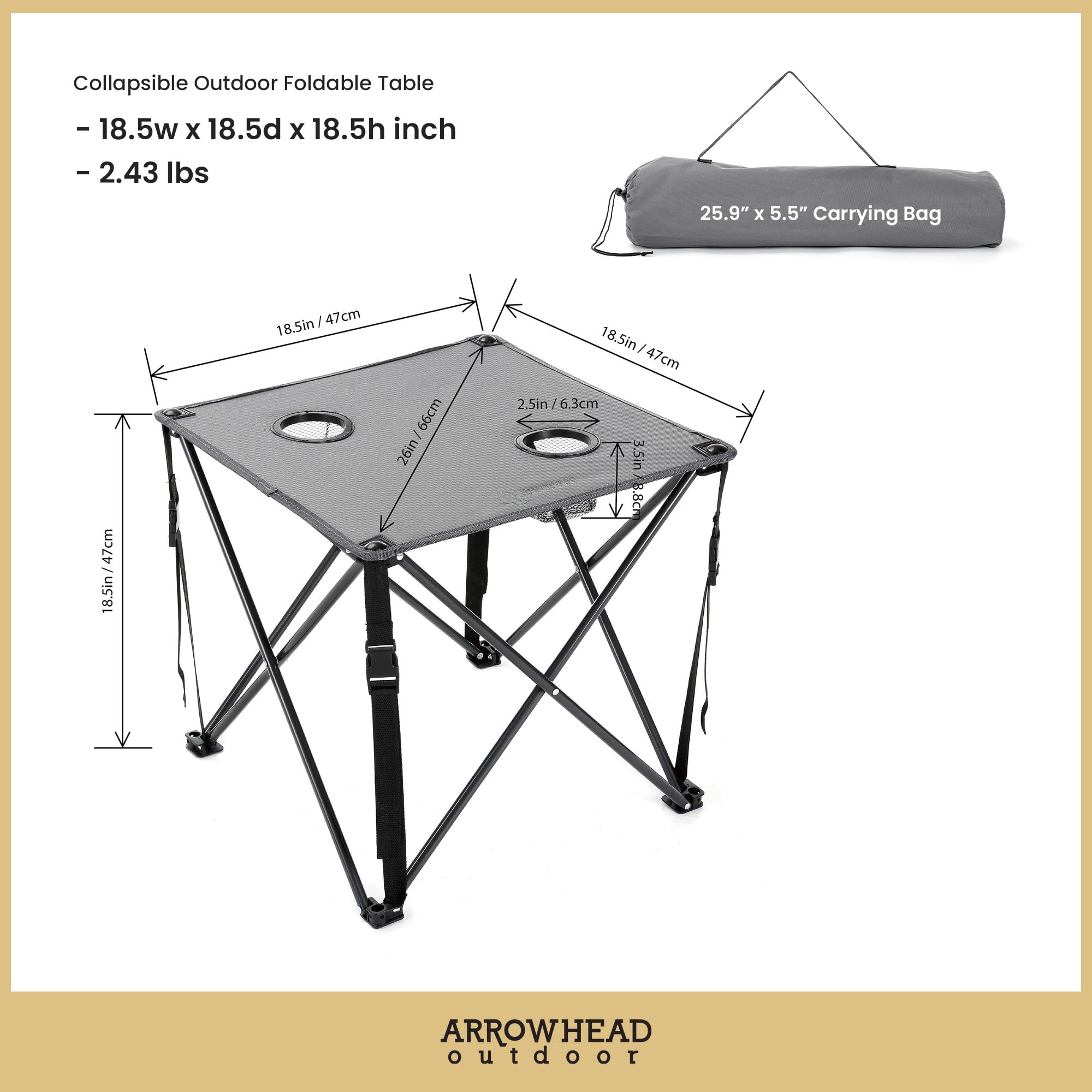 ARROWHEAD OUTDOOR steel frame closeup highlighting durable construction