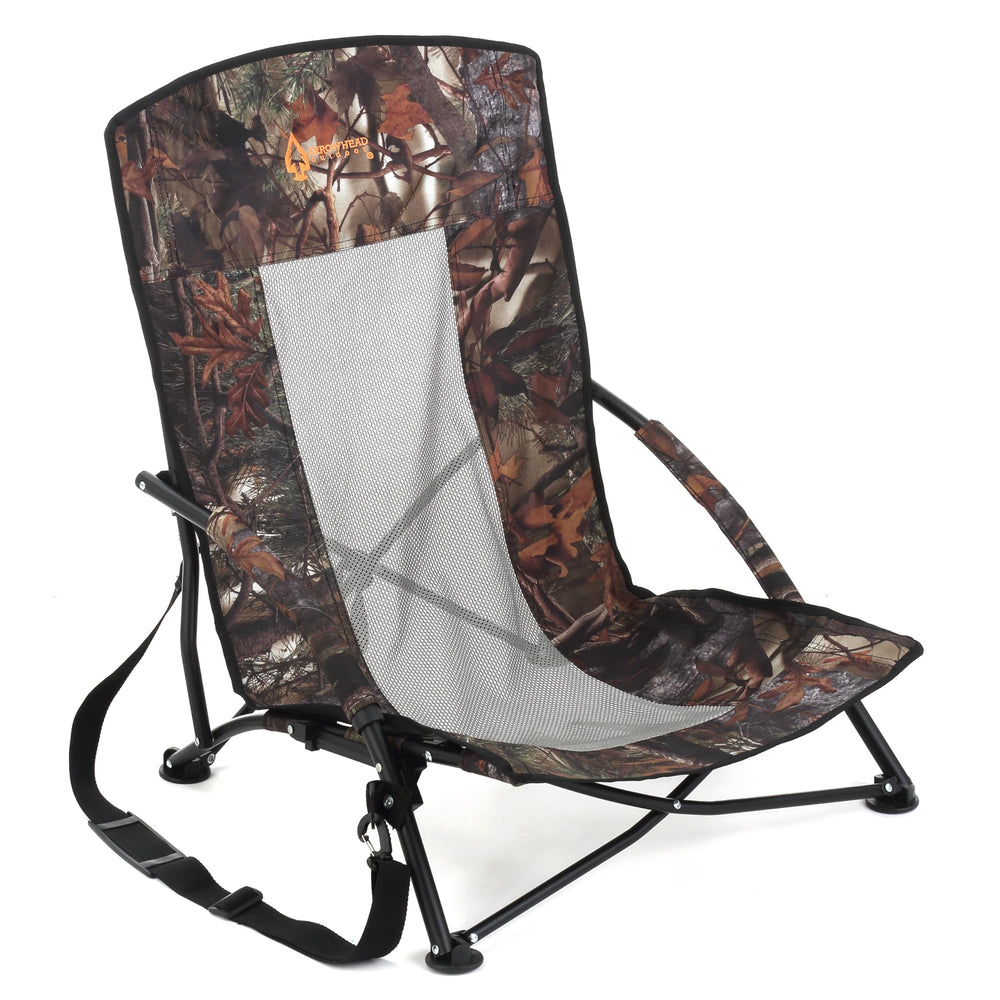 Arrowhead Outdoor turkey blind chair with padded armrests for all-day comfort