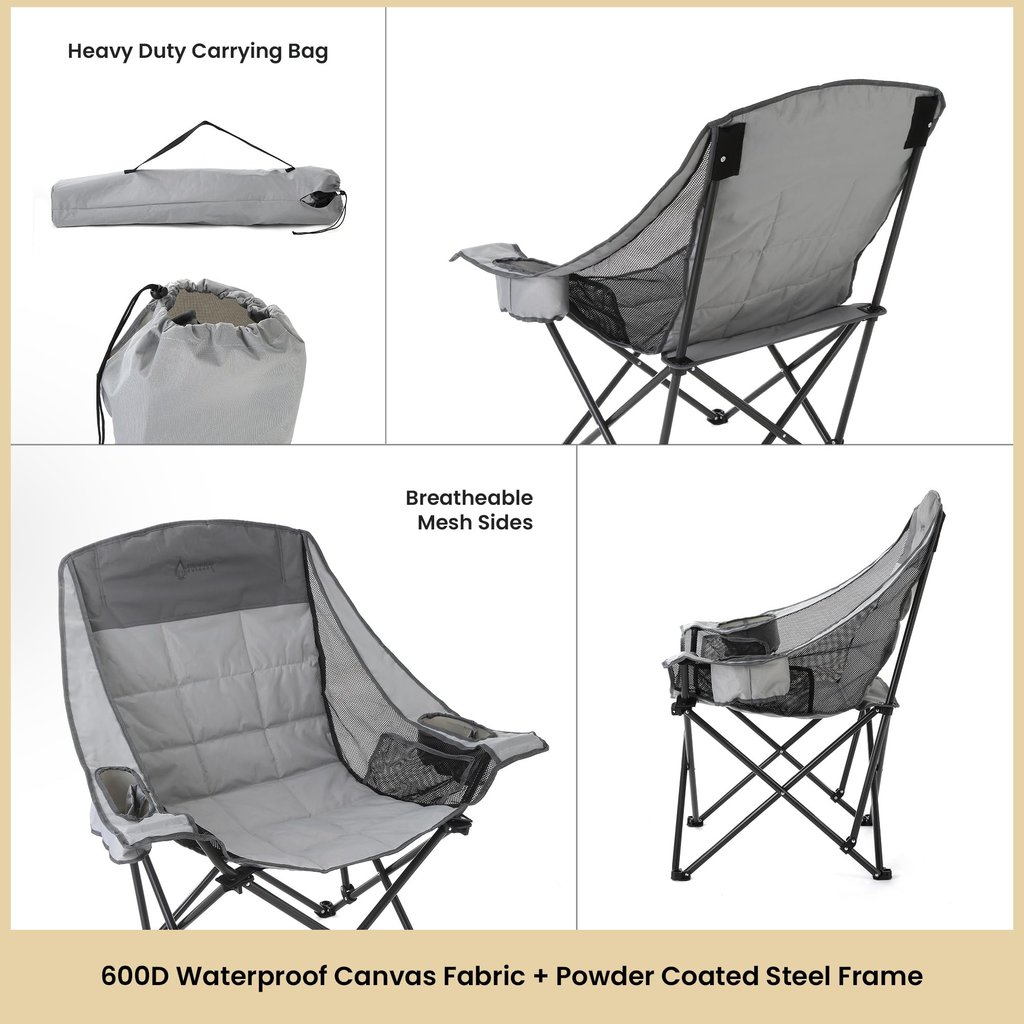 ARROWHEAD OUTDOOR chair supporting up to 300 lbs for versatile seating.