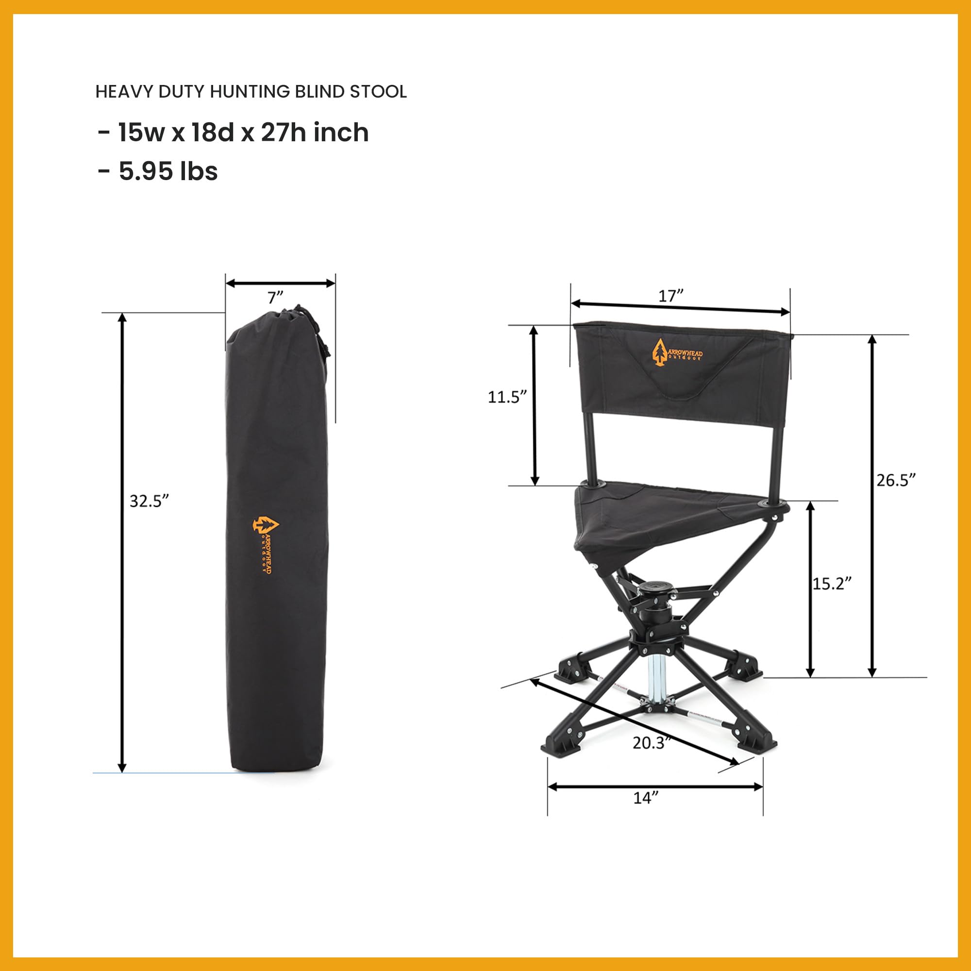 ARROWHEAD OUTDOOR wide feet provide stability in mud and uneven terrain.
