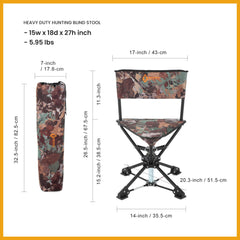 ARROWHEAD OUTDOOR wide-stable feet prevent sinking on soft ground.