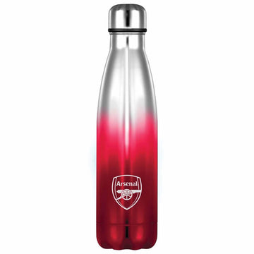 Arsenal FC water bottle with ombre metallic finish, ideal for daily workouts and travel
