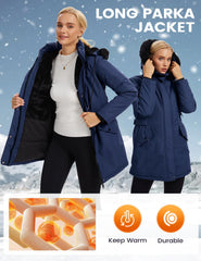 Arssm fleece-lined interior offers cozy warmth against winter chills.