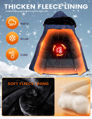 Arssm waterproof winter parka keeps you dry during rain or snow.