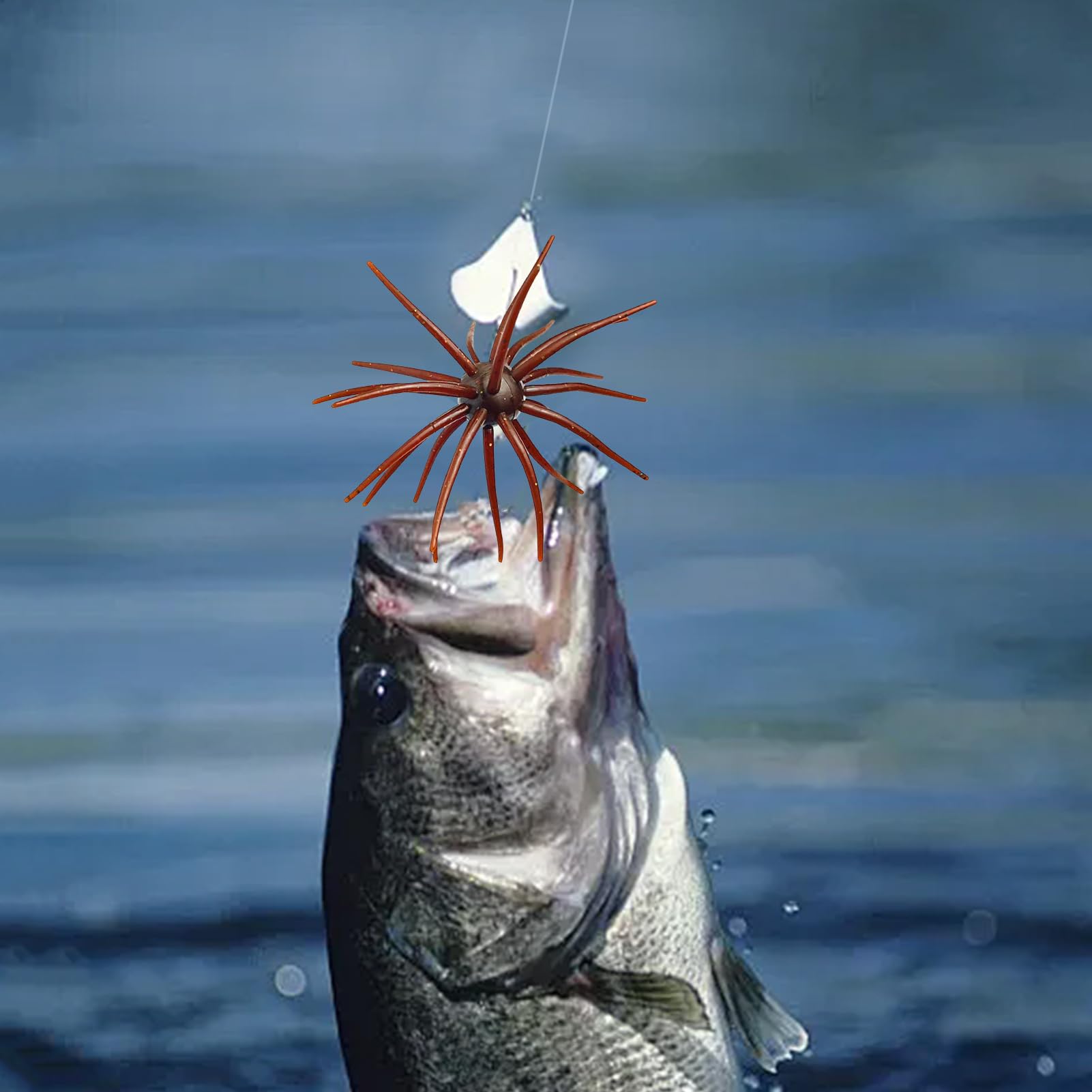 Artificial Fishing Lure made of silicone material, tear-resistant for durable use.