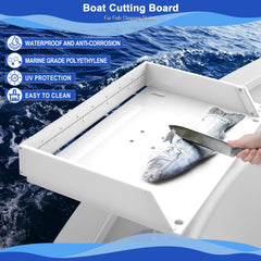 Cutting board with built-in measuring tape and anti-slip surface
