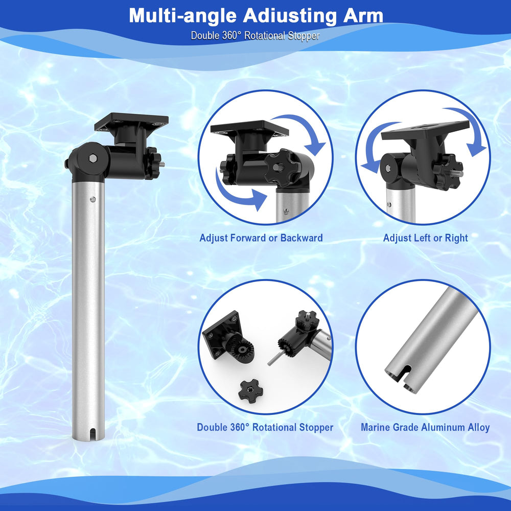 Easy-install mounting bracket for vertical and horizontal adjustment