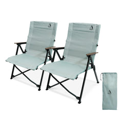 ARURU folding camping chair setup for quick outdoor seating.