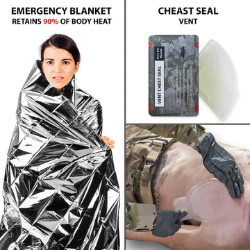 ASA TECHMED mylar emergency blanket for warmth and protection in the field.