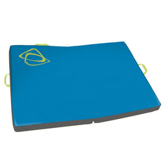 Asana Focus Crash Pad dual-density foam close-up showing layered protection for landing safety.