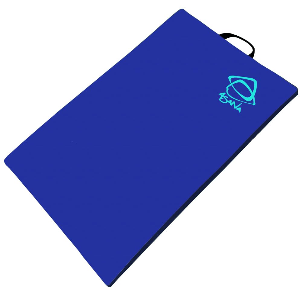 Asana Rock Star pad closed-cell foam provides a stable sit-start surface.
